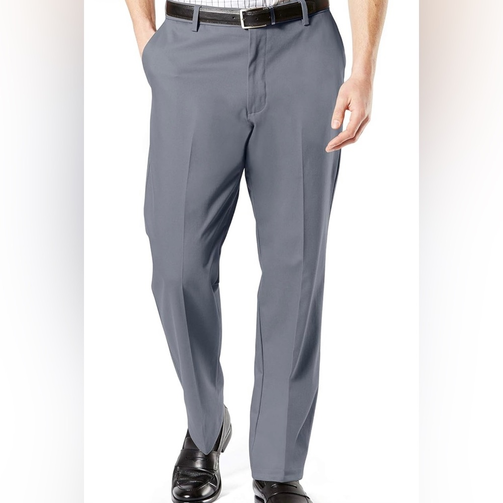 Dockers Signature Khaki Classic Fit Pants Grey